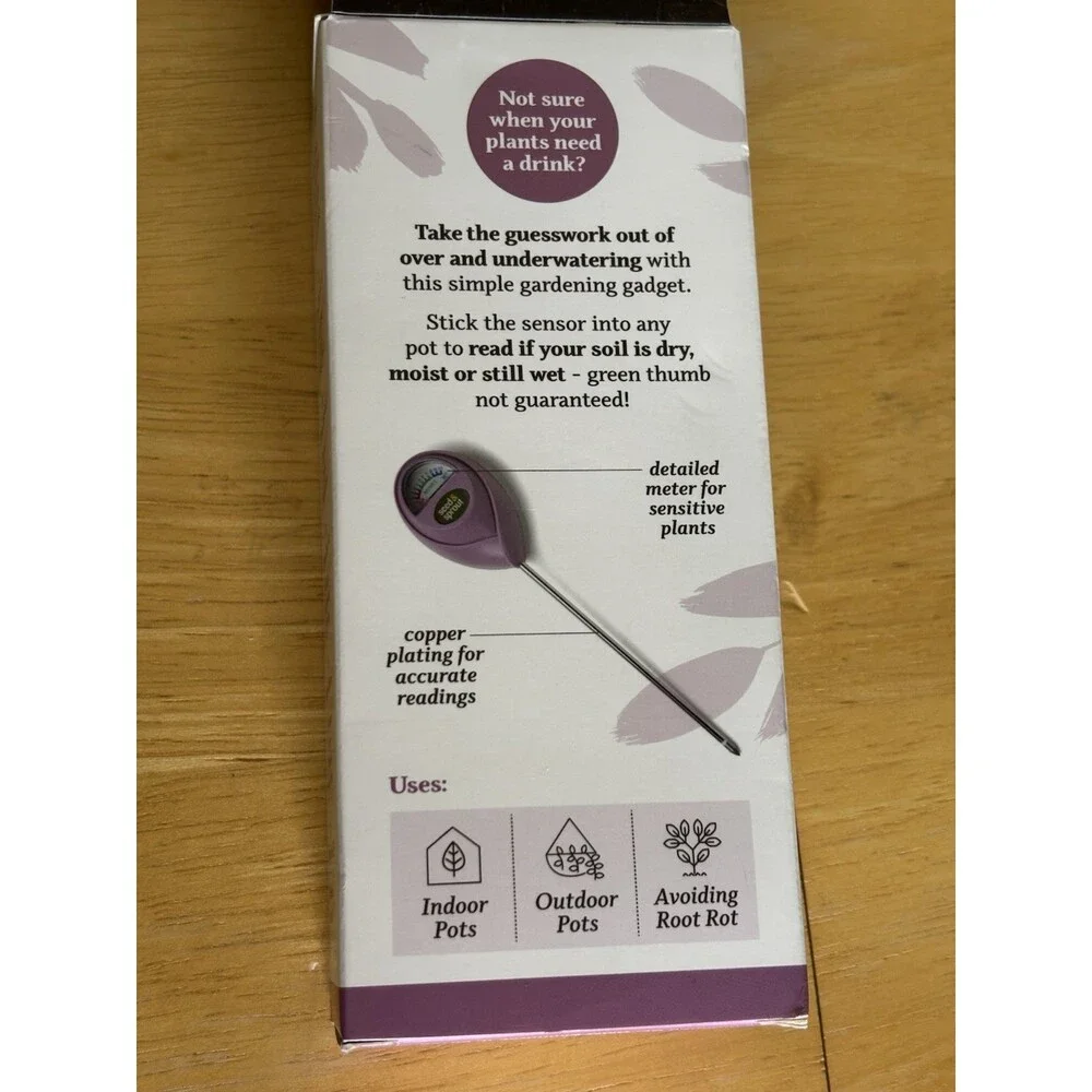 Seed & Sprout Potted Plant Moisture Meter Purple